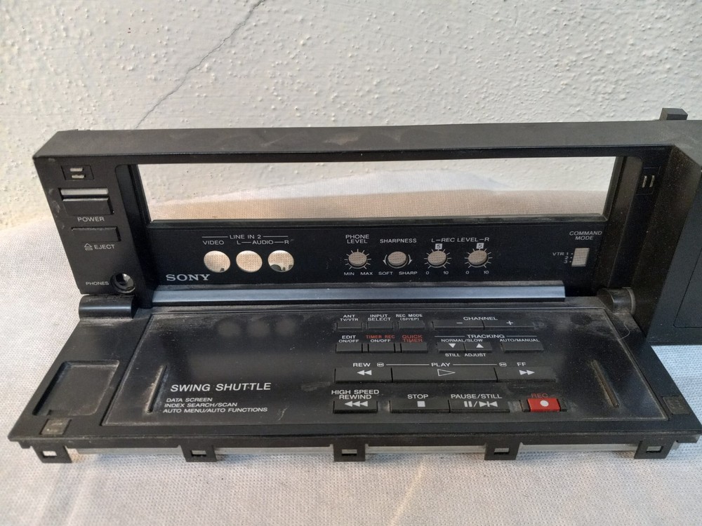SONY SLV-575UC VCR - FRONT PANEL w FLIP DOWN PANEL
