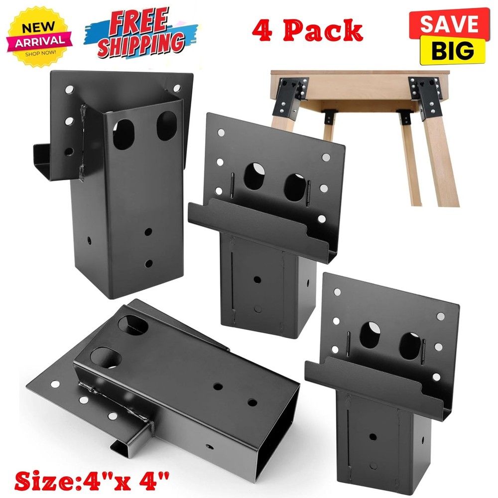 4x4 Deer Blind Brackets for Hunting Box Blind, Elevated Platform, Tree Stand