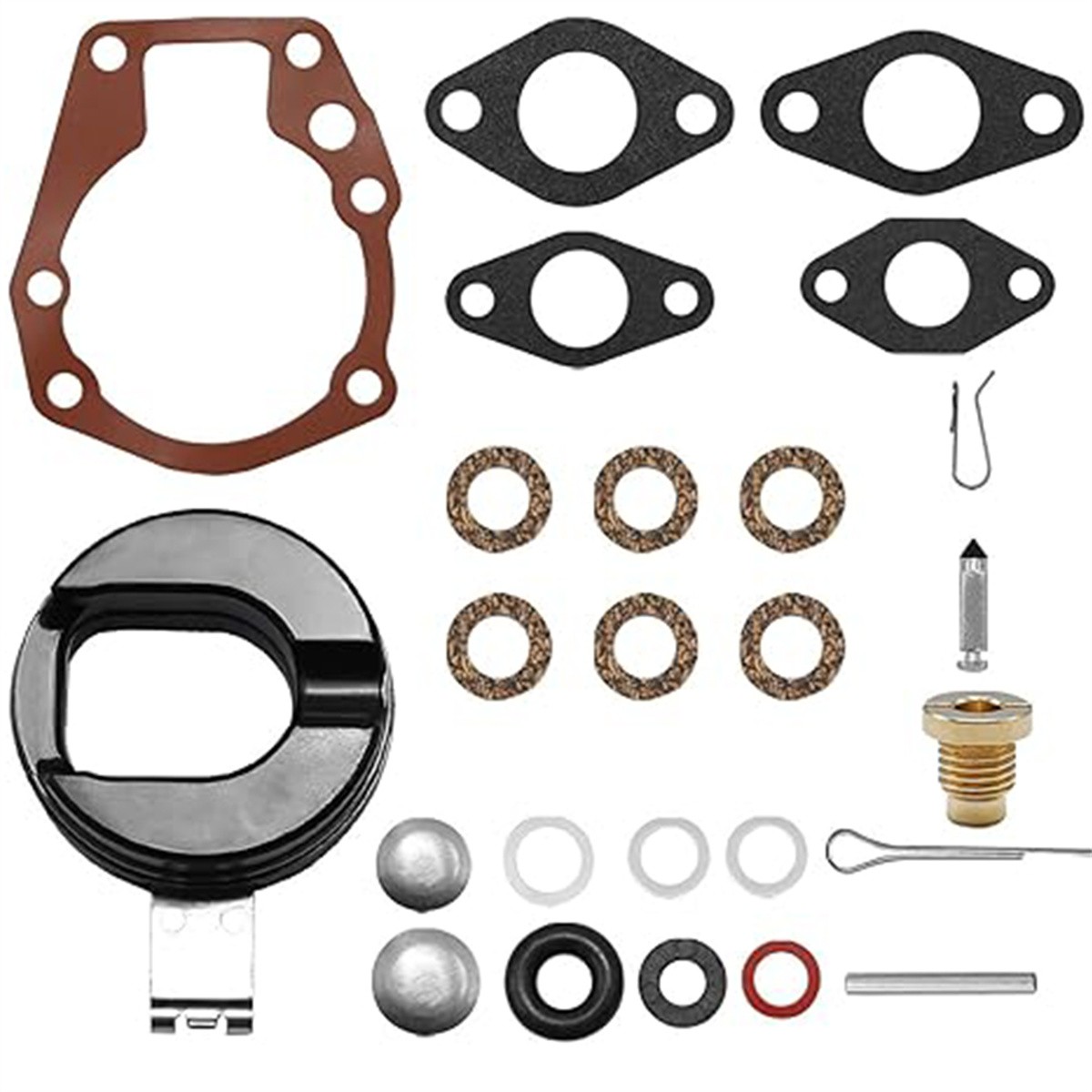 For Johnson Evinrude 1.5 2 3 4 5 5.5 6 HP 439071 18-7043 Carburetor Kit & Float