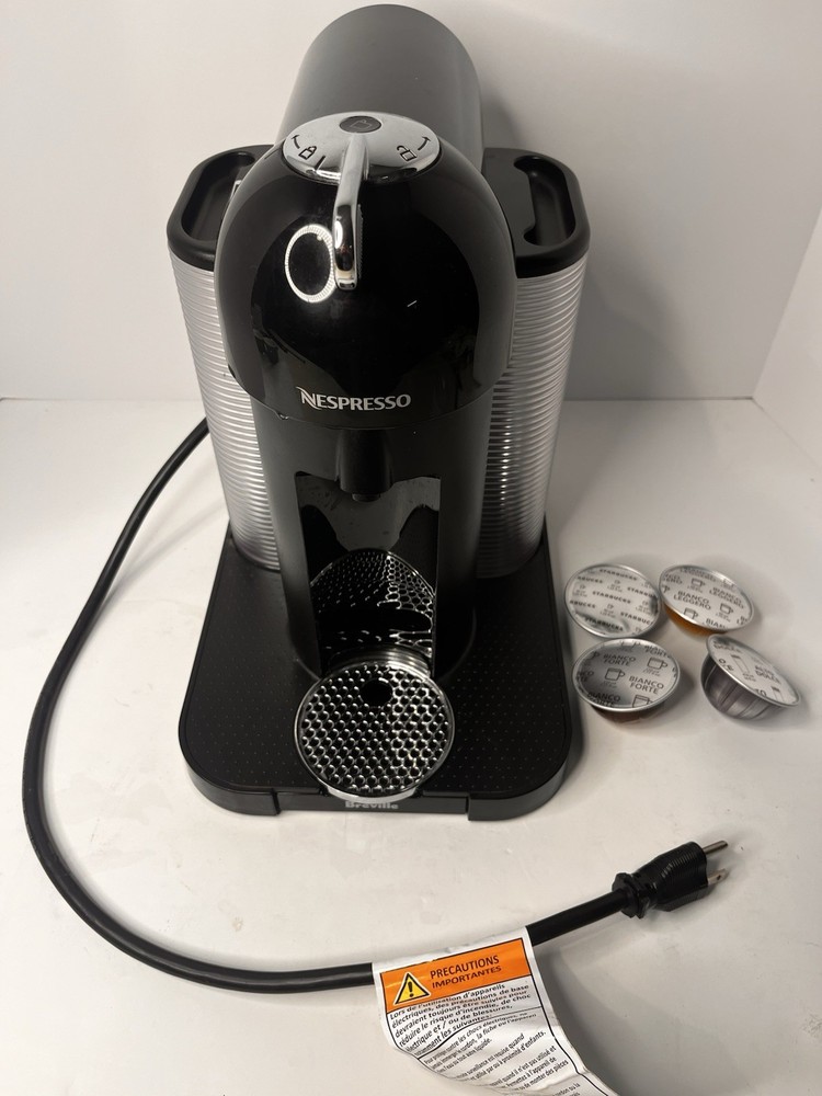 Breville Vertuo Coffee Machine Chrome - Includes 4 pods