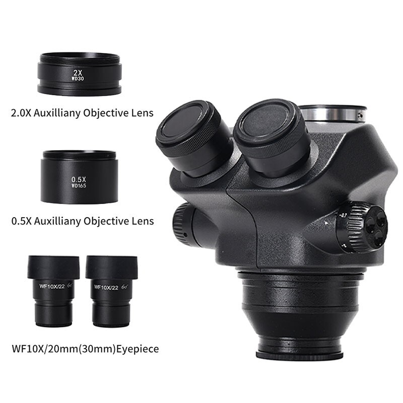 3.5X-100X Trinocular Stereo Microscope Magnifier Stand 2K Microscope Camera