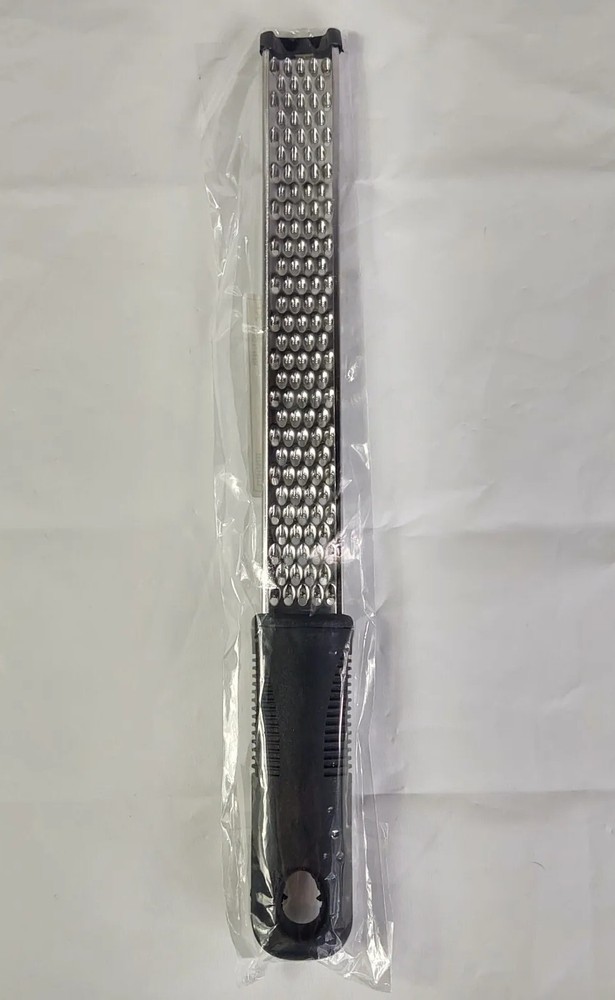 Grater Zester Black Handle Silver Tone Kitchen New