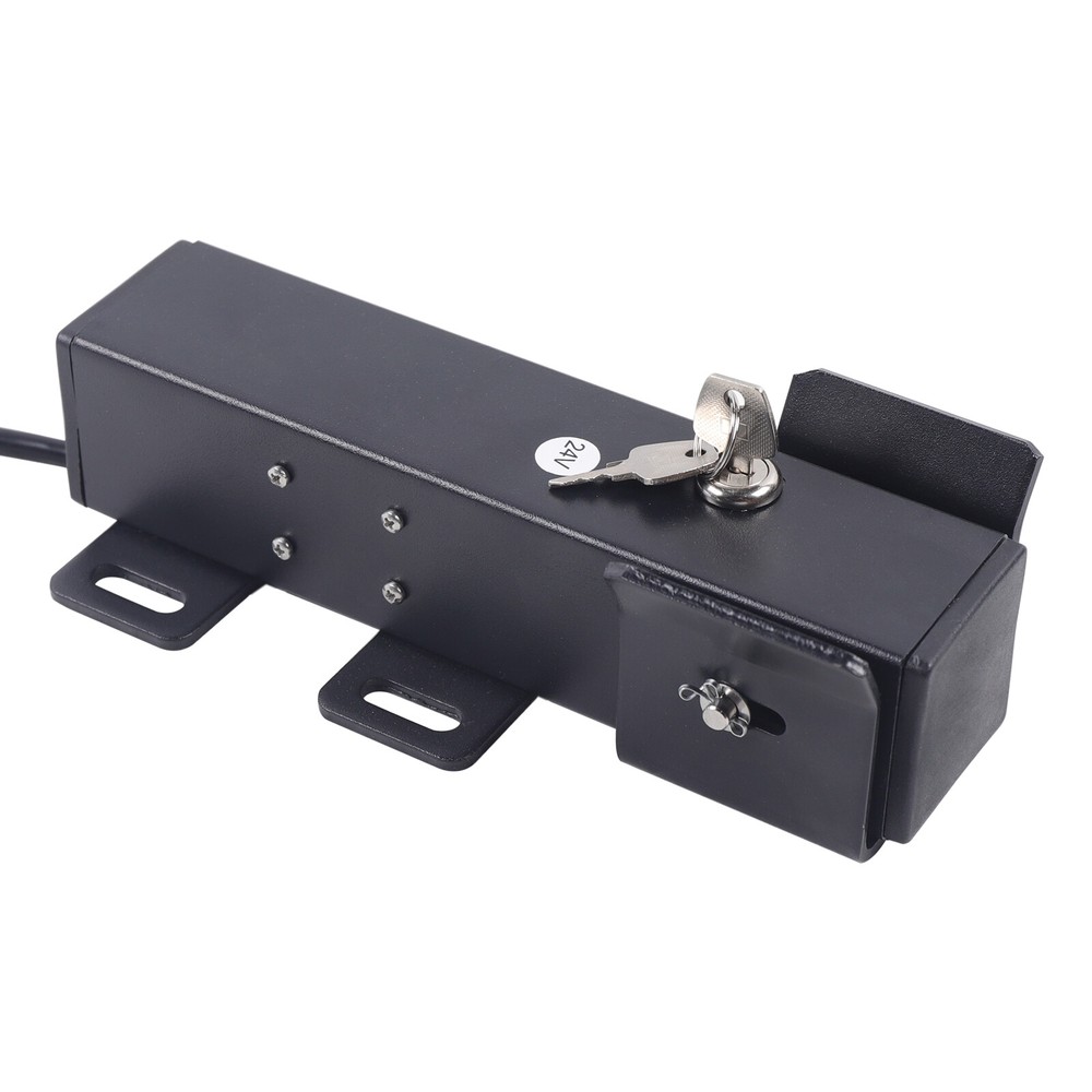 Black Electric Gate Lock Automatic Swing Sliding Gate Opener +Remote Control