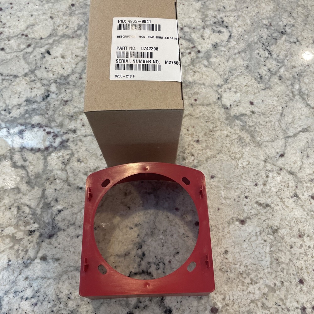 Simplex 4905-9941 Red Surface Mount Adapter Skirt