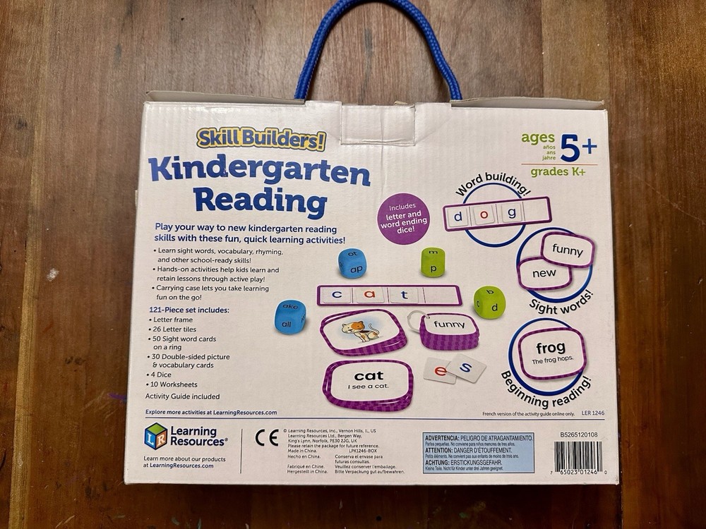 Learning resources kindergarten reading Activity Set Ages 5+