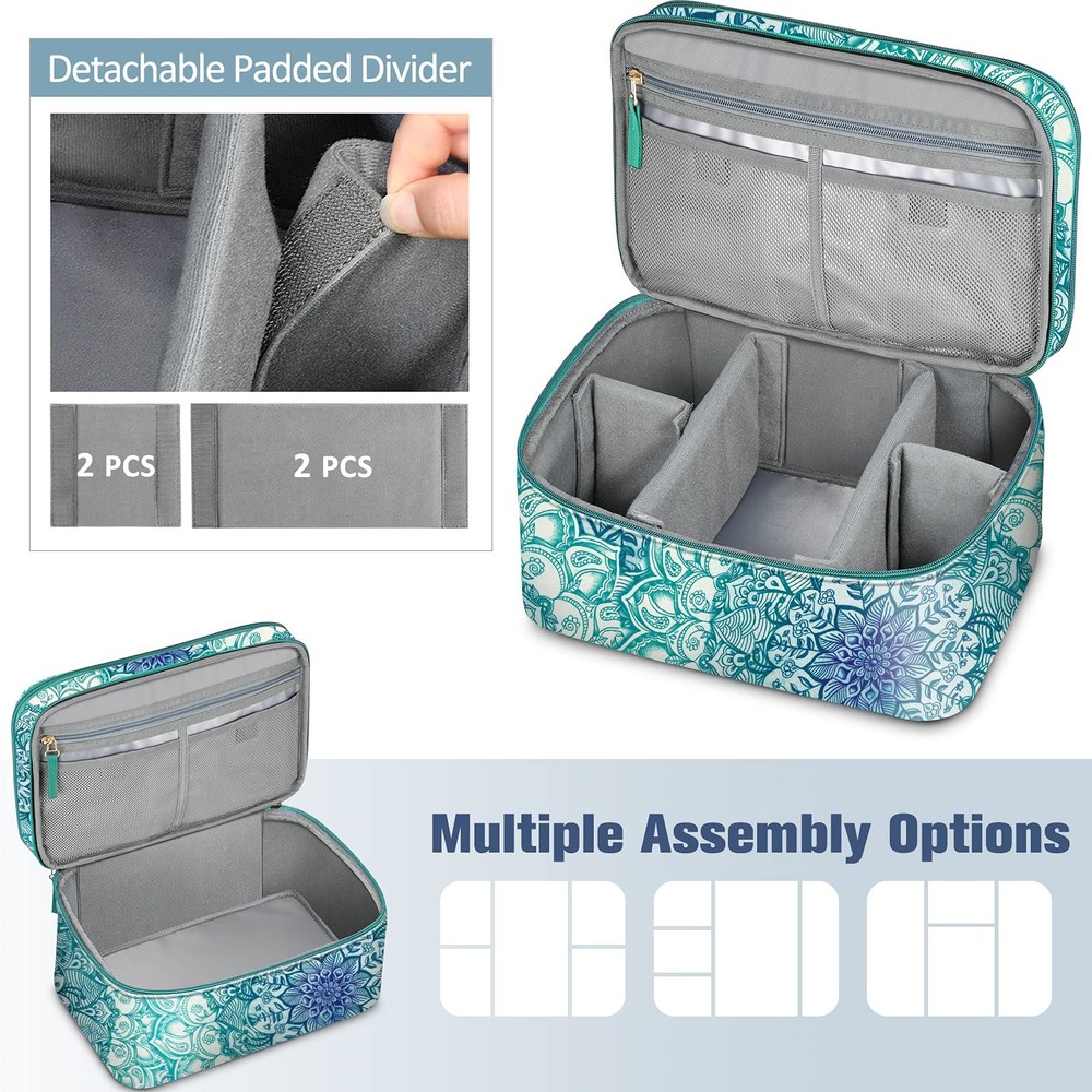 Sewing Accessories Storage and Organizer Case, Double-Layer Sewing Kits Carry...