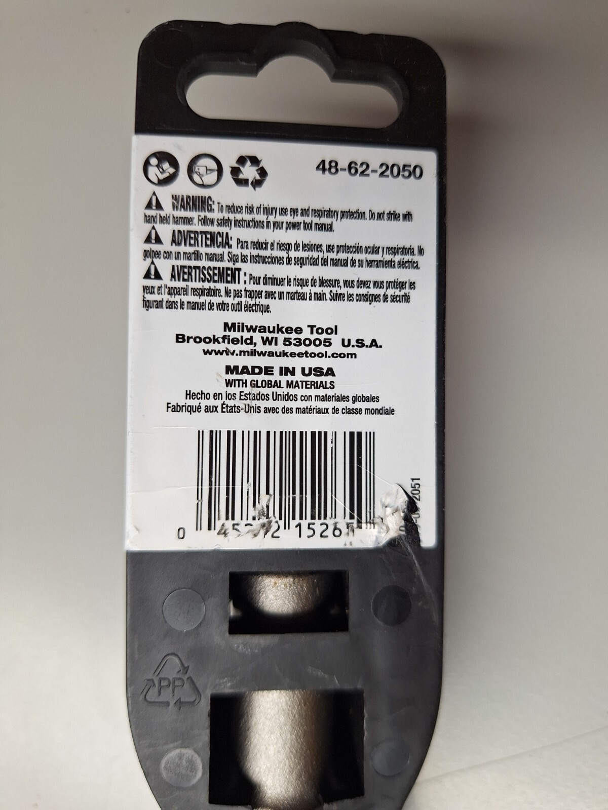 Milwaukee 48-62-2050 2" x 12" Demo Scaling Chisel - ROUND/HEX SPLINE Shank