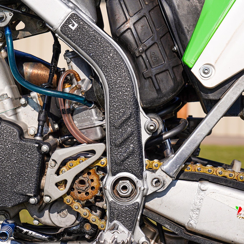 Black Frame Guards 2003-2008 Kawasaki KX125 Grip Tape Protectors KX 125