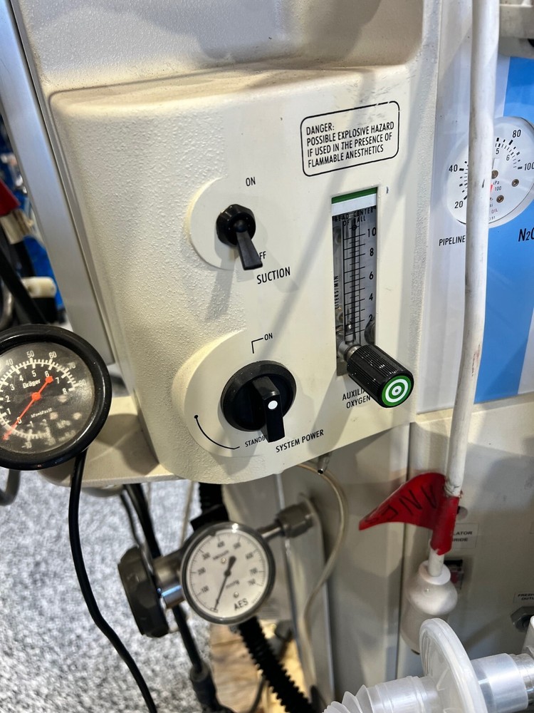 Drager Narkomed 6000 Anesthesia Cart w/ Phillips Modules