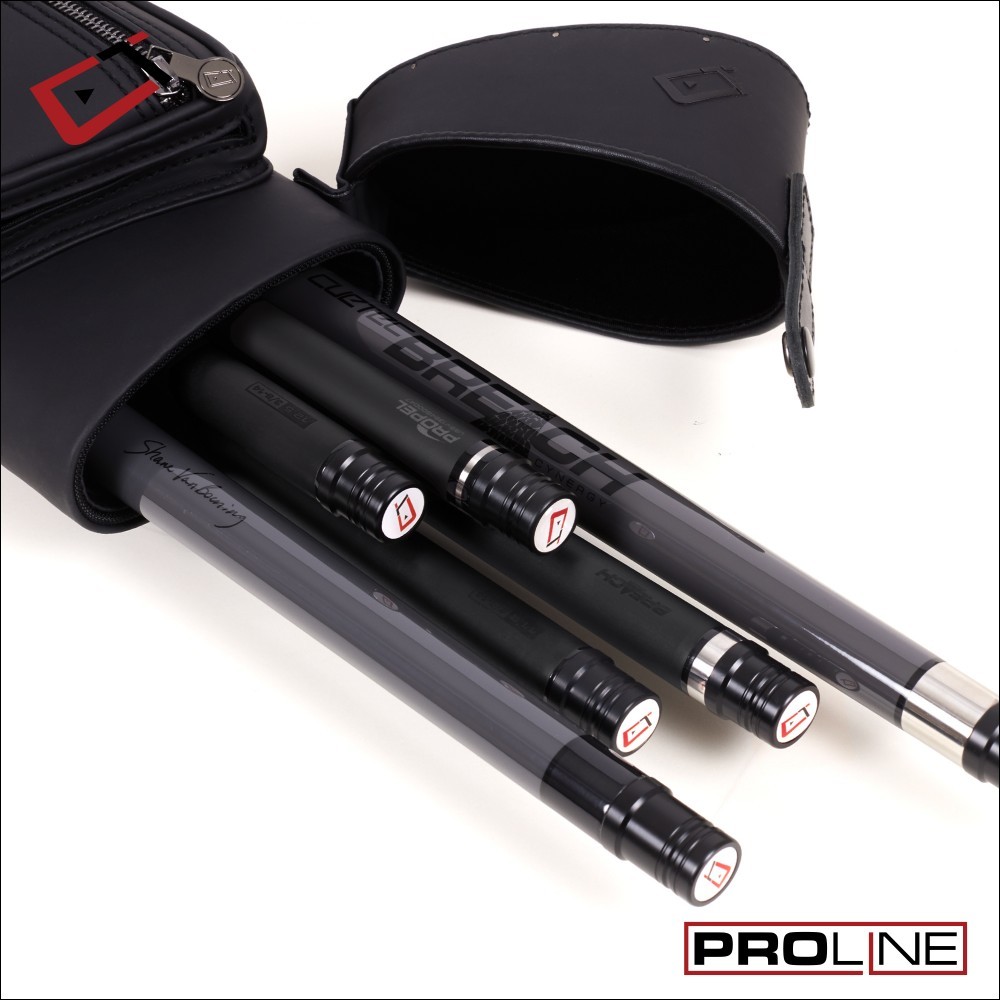 Cuetec Hard Cue Case PRO LINE Noir Black 2B4S (2B/4S)