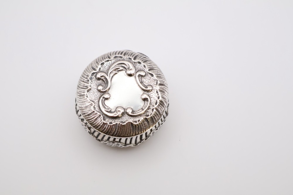 Vintage Continental Silver Compact Pot