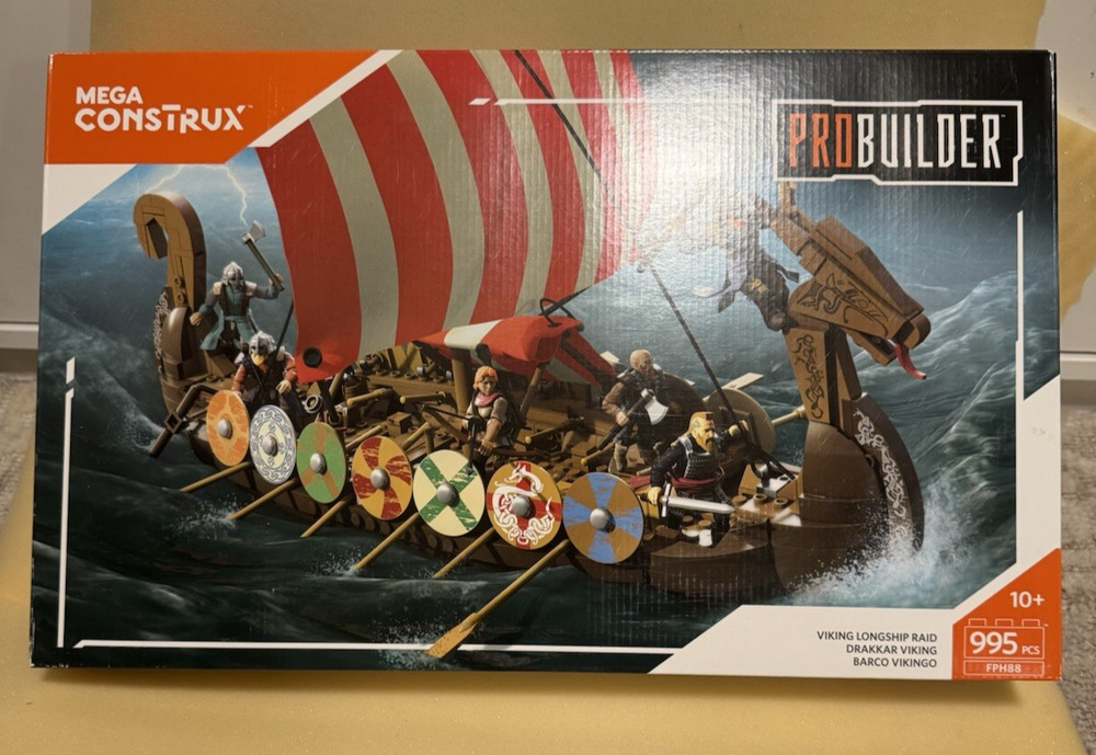 Mega Construx FPH88 PROBUILDER VIKING LONGSHIP RAID