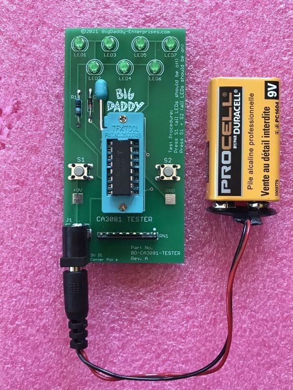 Big Daddy 3081/CA3081/SG3081 Transistor Array Tester