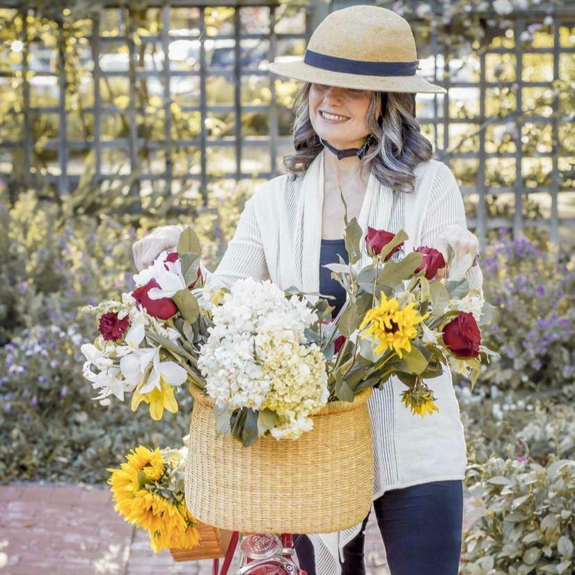 Straw Hat Bike Helmet COVER ONLY