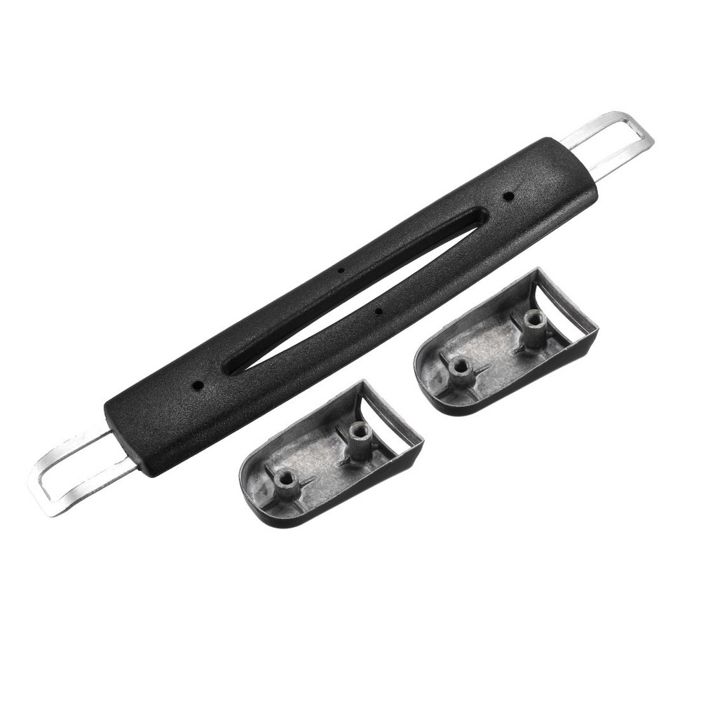 Luggage Handle 197mm Long Strap Grip Replacement for Suitcase Case Black 2Pcs