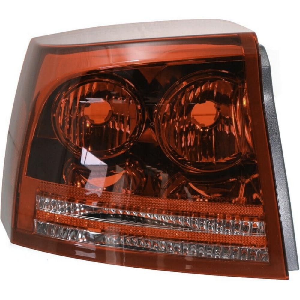 Tail Light Left Clear Red Lens for Charger 2006-2008 Without Bulb