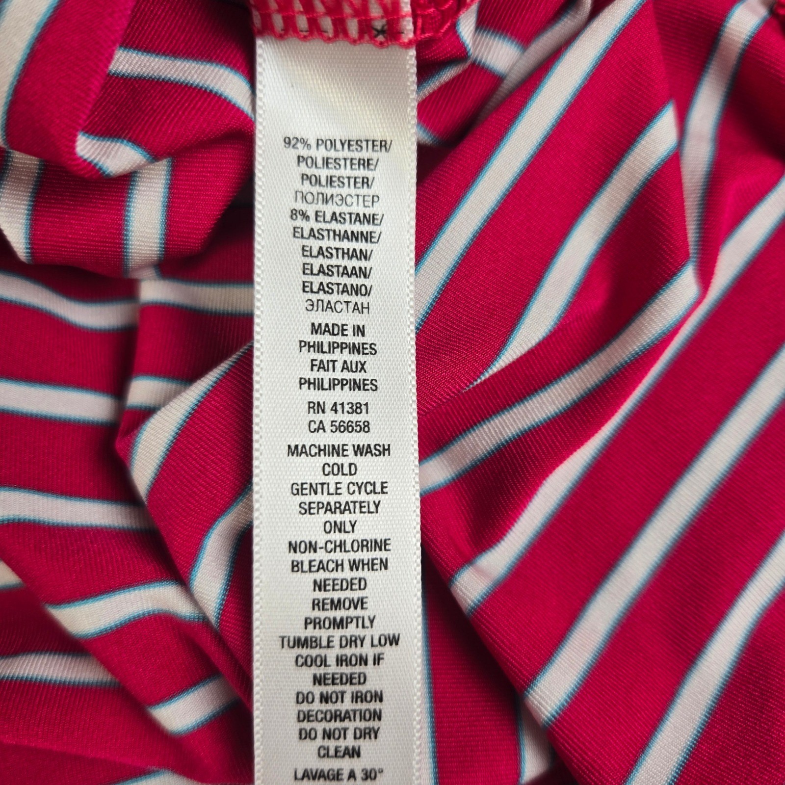 RLX Ralph Lauren Men's Golf Polo Shirt Pink White Stripe M