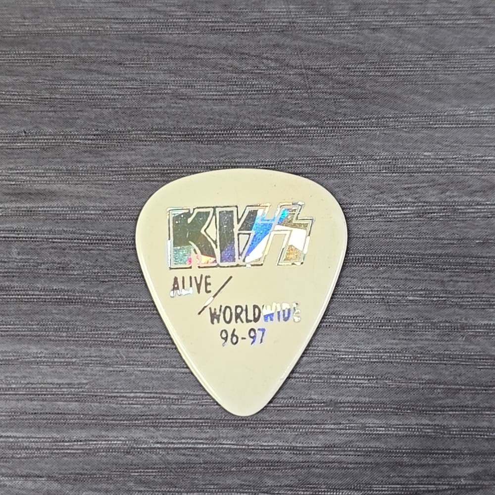 Kiss Ace Frehley Alive Worldwide Phone Card Guitar Pick, Frctrd  Prism On White