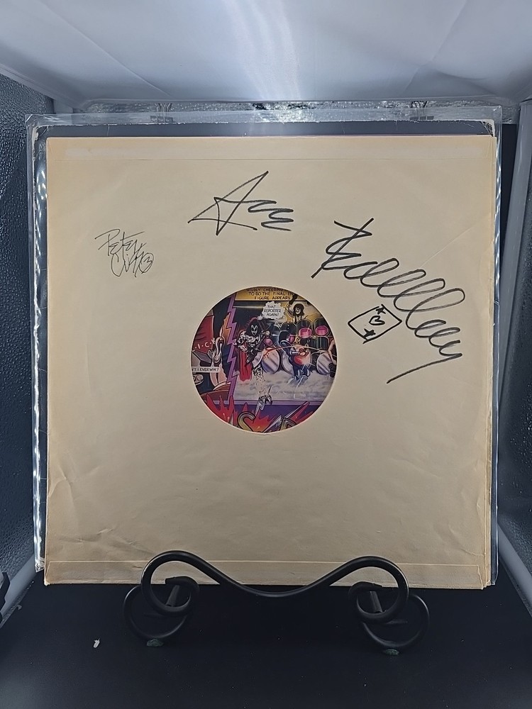 KISS Unmasked Autographed Inner Peter Chris & Ace Frehley Casablanca VG+/VG