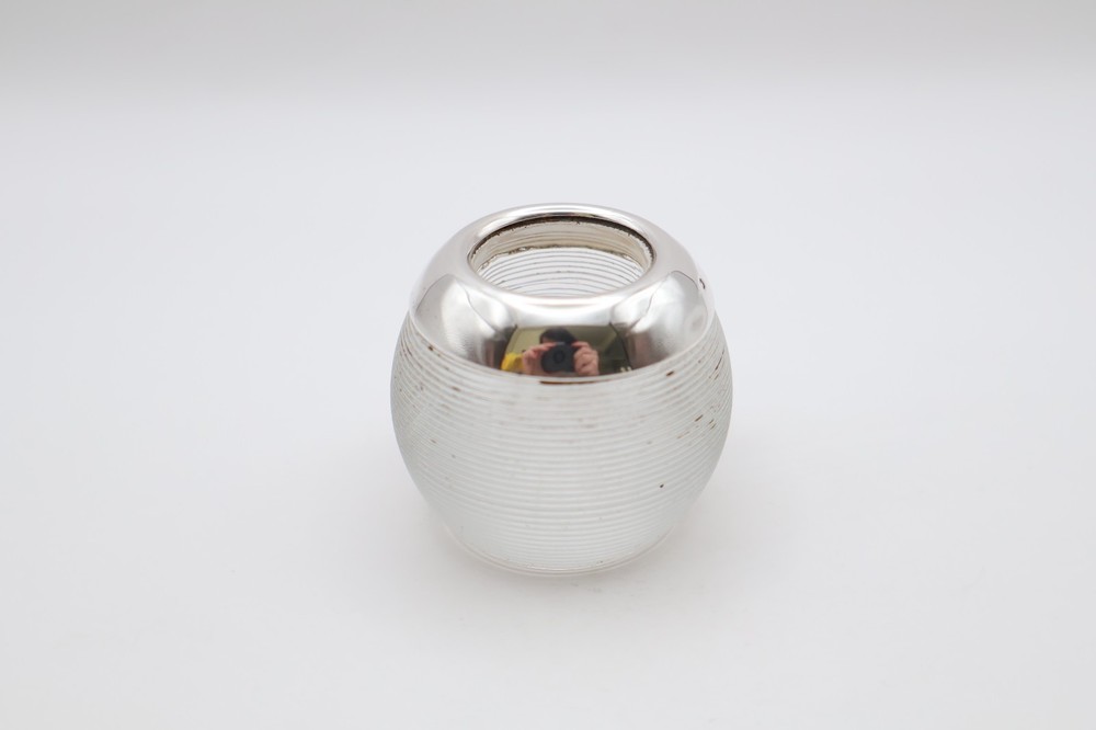 Antique Silver Mounted Glass Match Striker Hallmarked