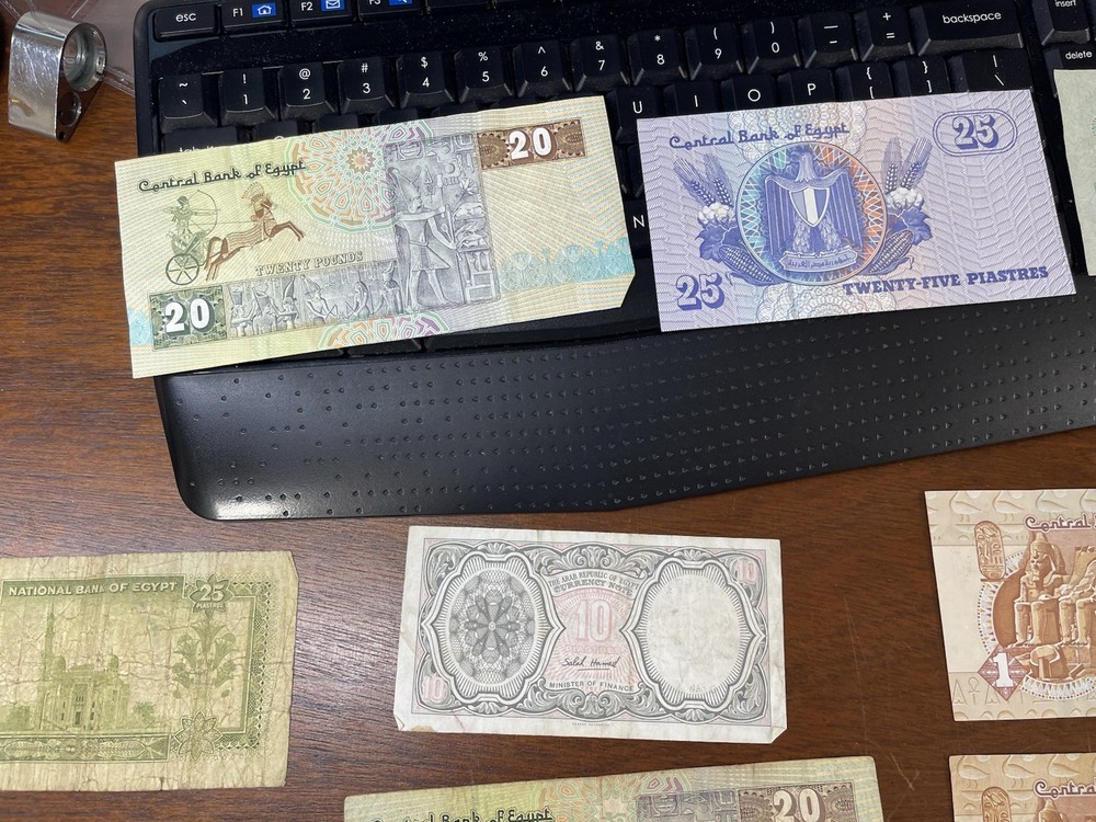 Assorted Egypt Old & New Banknotes Lot High Value