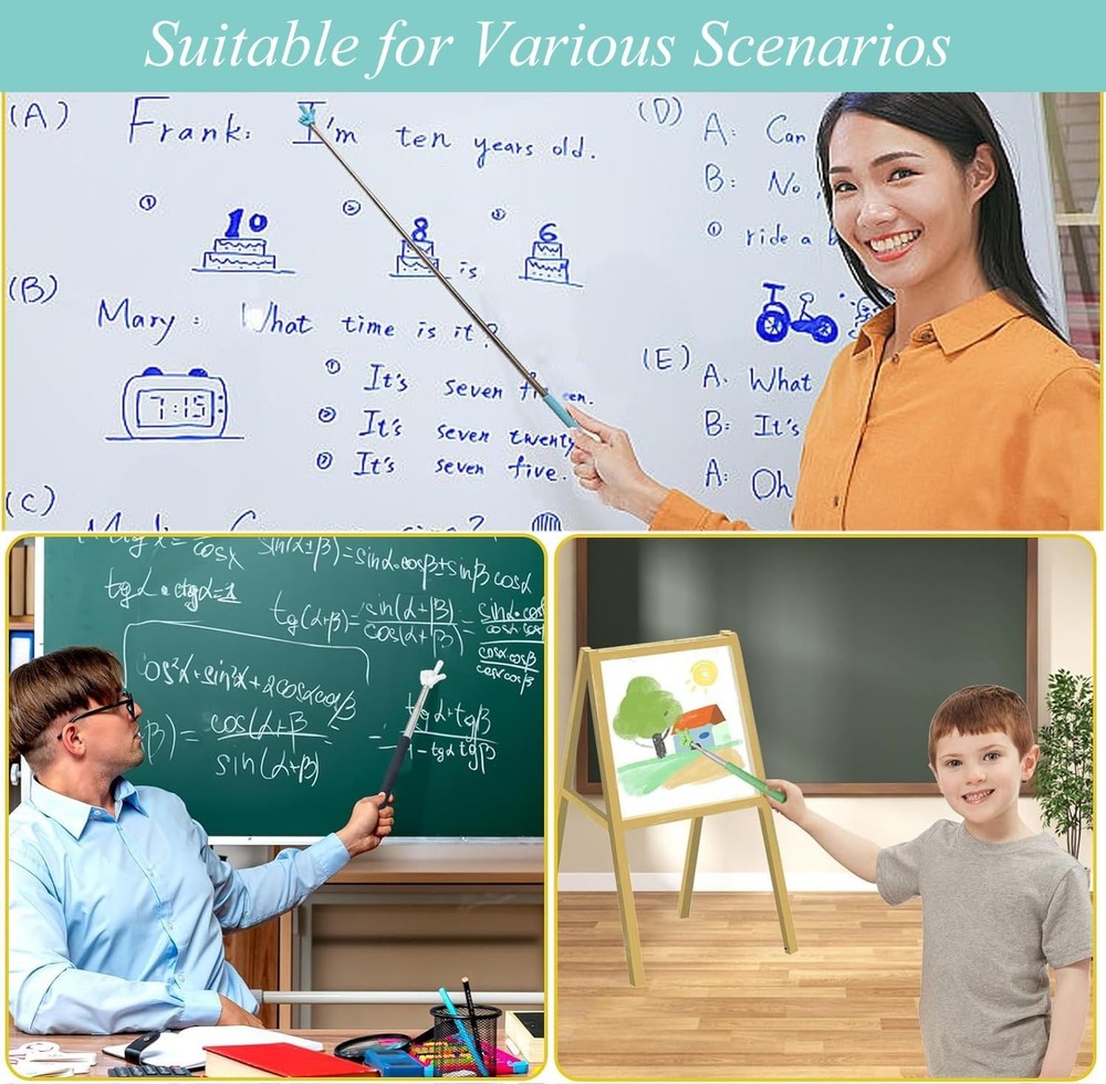 5Pcs Pointer Finger Stick – Multipurpose Teacher Supplies Pointer Stick,En