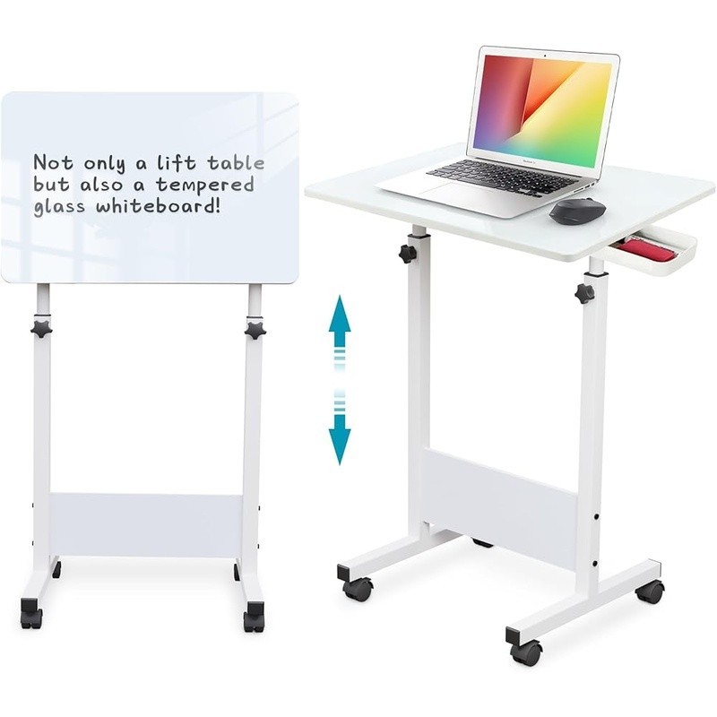 Adjustable Mobile Writing Desk Easy Assembly Tilt Table Compact Workstation New