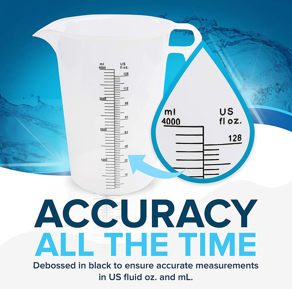 32Oz Measuring Pitcher, Plastic, Multipurpose, Ounce and Milliliter Increments