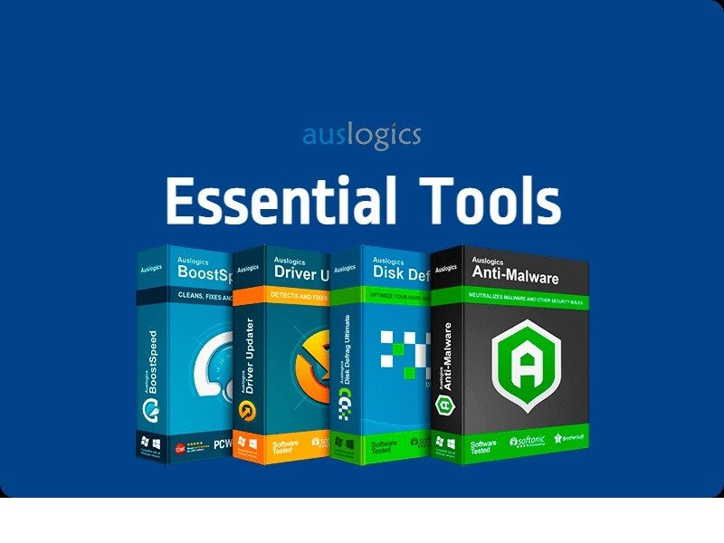 Auslogics Essential Pack ,All Auslogics tools , disk defrag, boostspeed 14