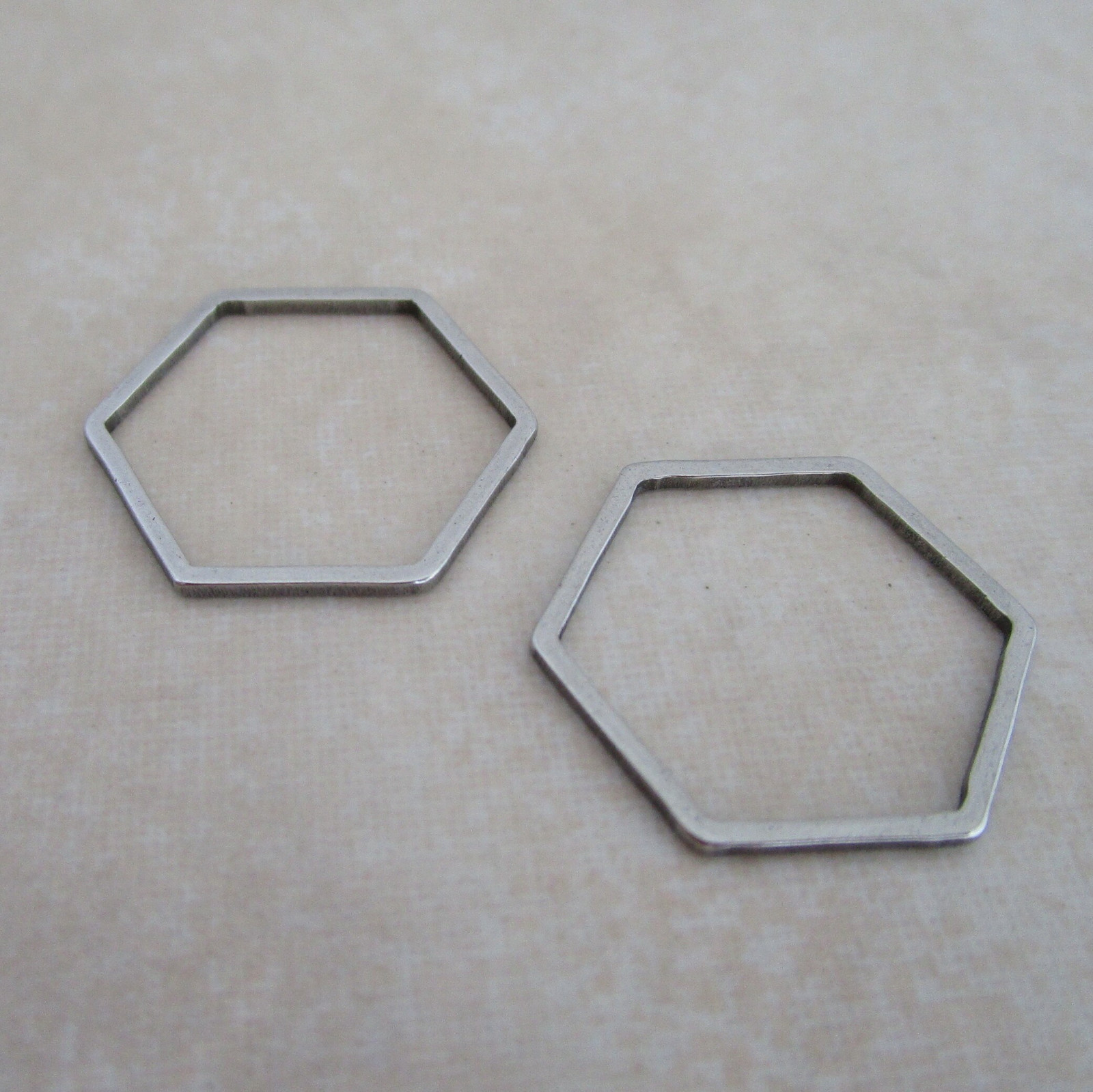 20 stainless steel 16mm geometric hexagon links connectors
