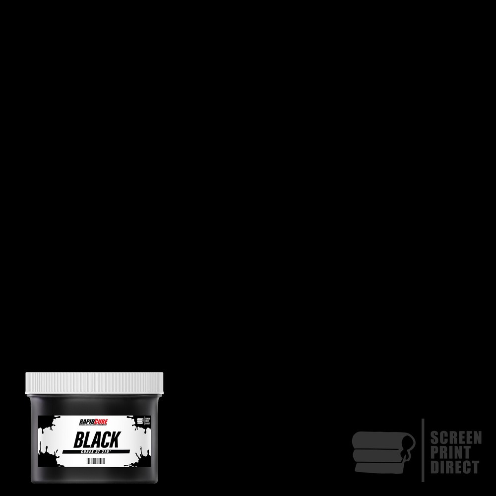 Black - Screen Printing Plastisol Ink - Low Temp Cure 270F