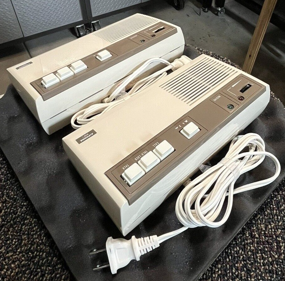 (1 SET) VINTAGE AIPHONE WBS-1 FM WIRELESS SPEAKER INTERCOM. NOS. EXCELLENT COND.