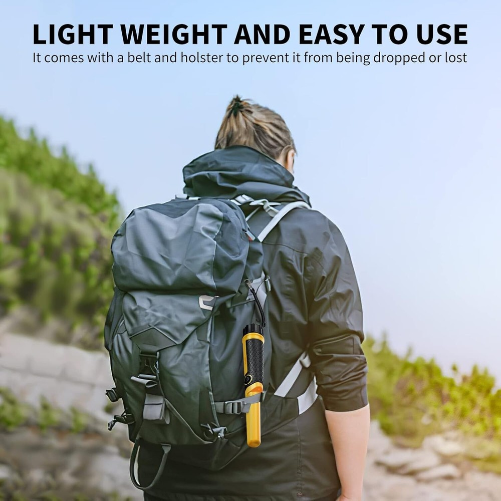 Pinpointer Wand: 5’’ Detection Depth, Lightweight & Fully Waterproof