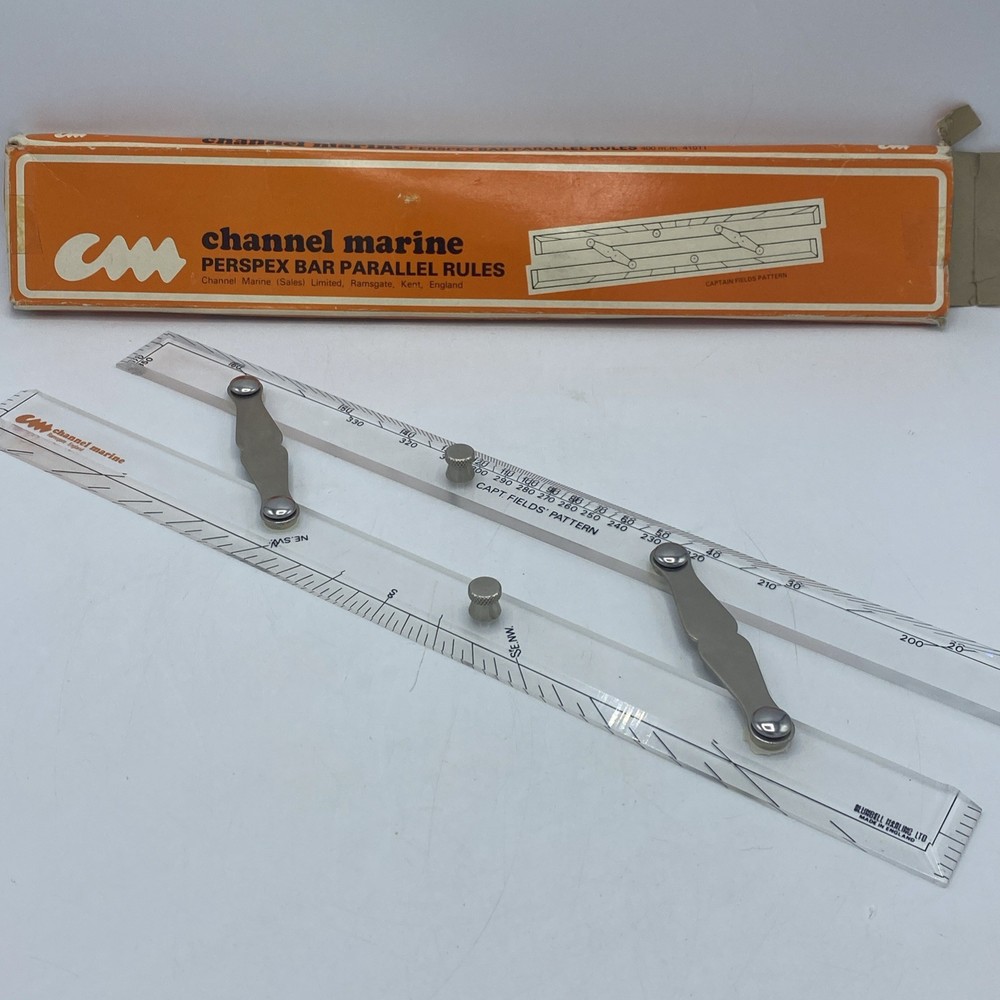 Channel Marine Perspex Bar Parallel Rules Captain Fields Boxed