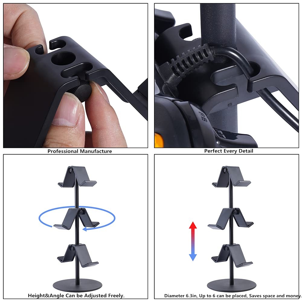 Controller Stand 3 Tier, Smart Black Headphone Holder | Fits Xbox PS4 PS5 Switch