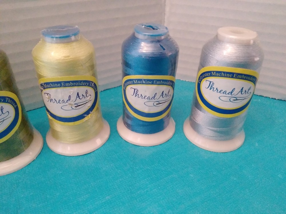 Machine Embroidery Thread 1000m Lot 12 Spools Thread Art