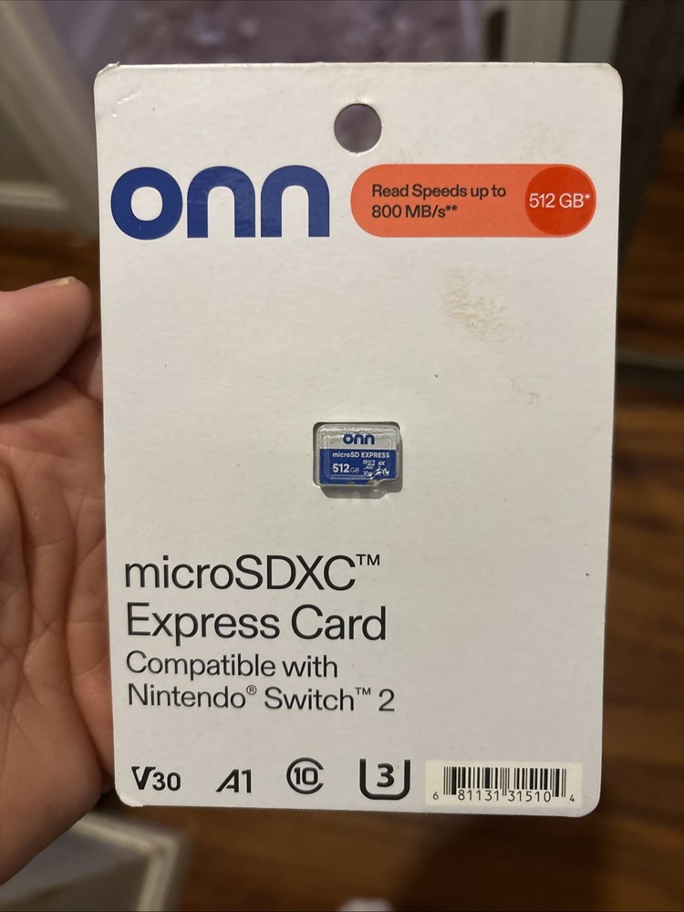 512GB MicroSDXC Express Memory Card  Game Play  Nintendo Switch 2 Compatible