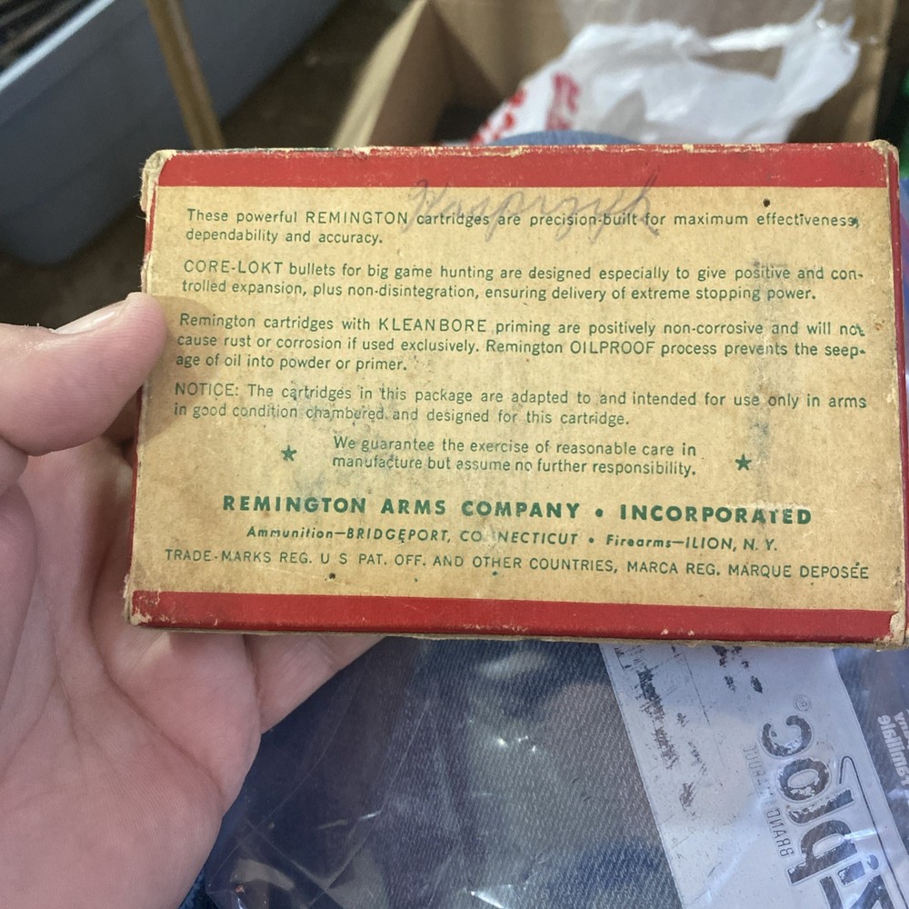 Vintage Remington Kleanbore 30-06 Empty Box W/insert