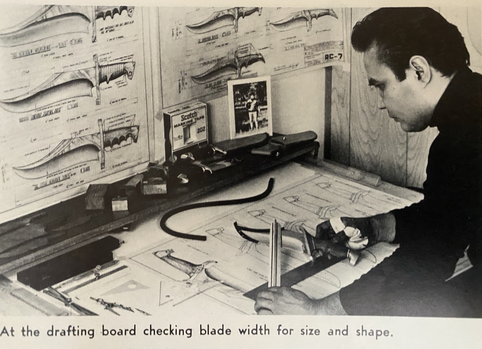 Rod Chappel Handmade Knife Article, American Blade 1973 Ad