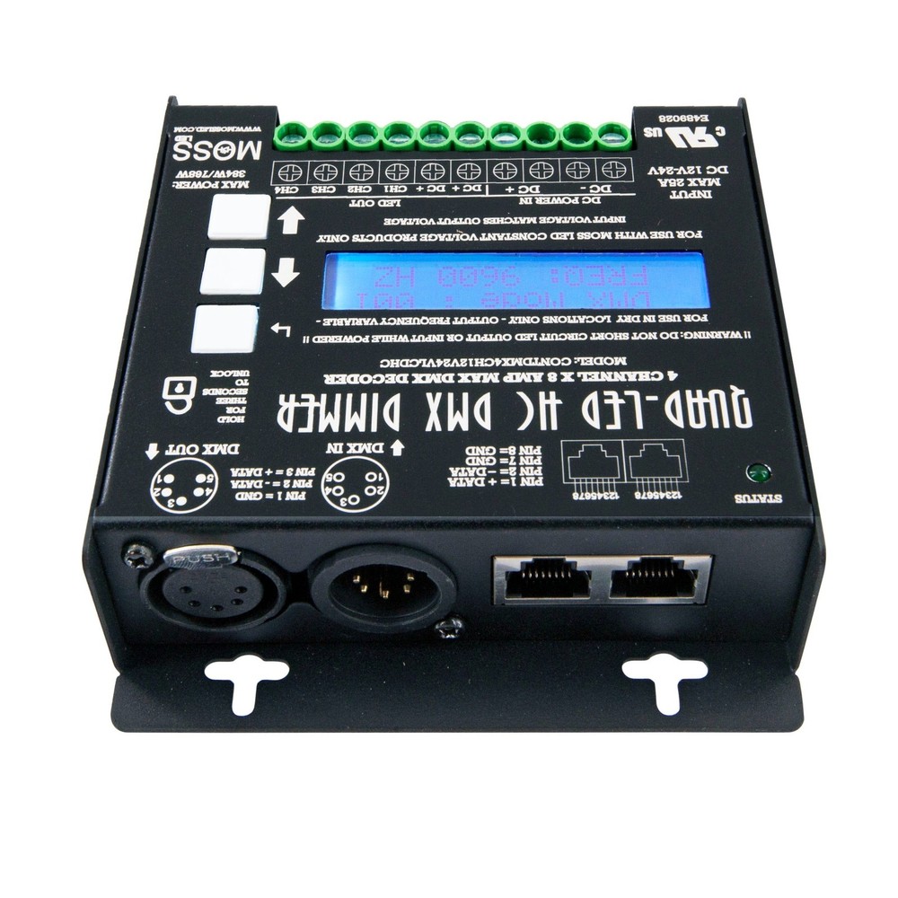 Used Moss Quad-LED High Current DMX - 4 Channel Dimmer