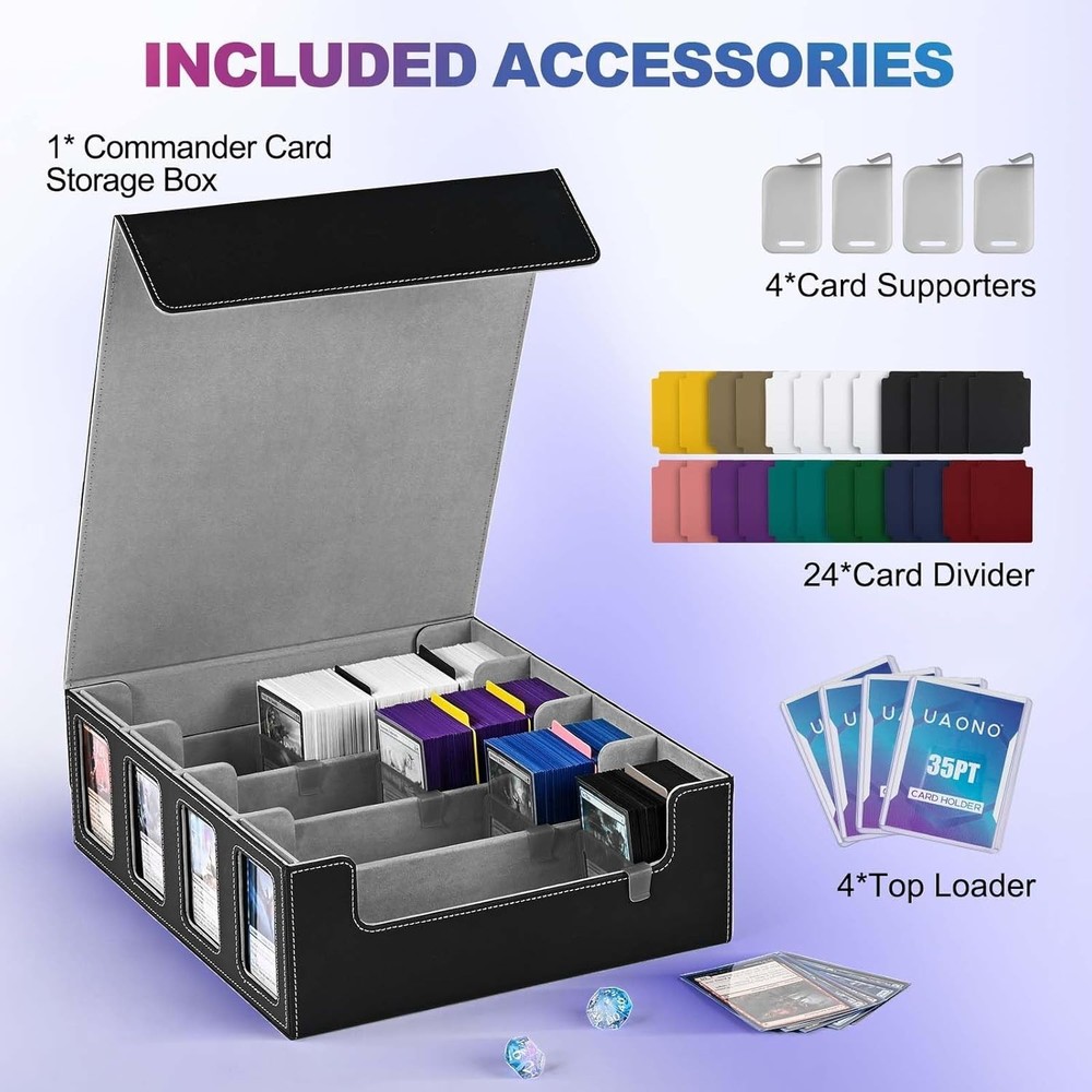 Modern Commander Deck Box with Removable Cover