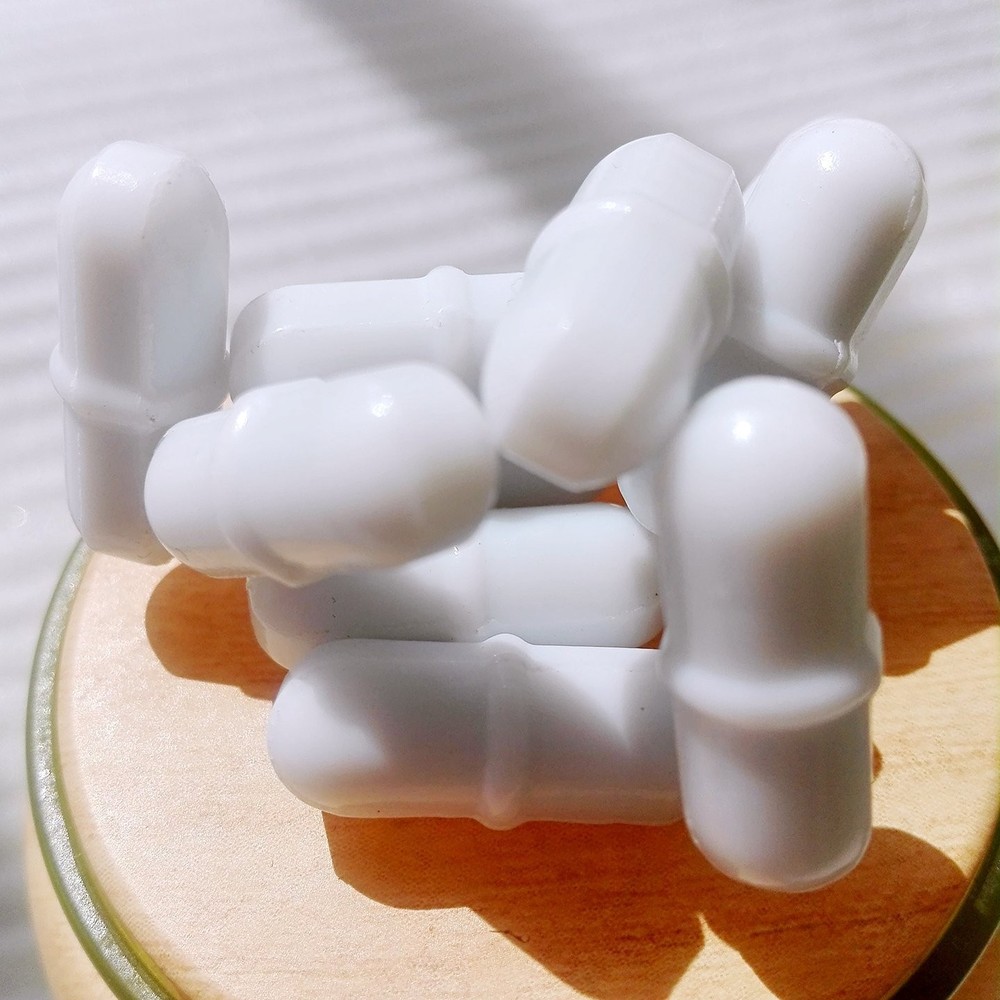 Laboratory Magnetic Stir Bars PTFE Stirrer Mixer White