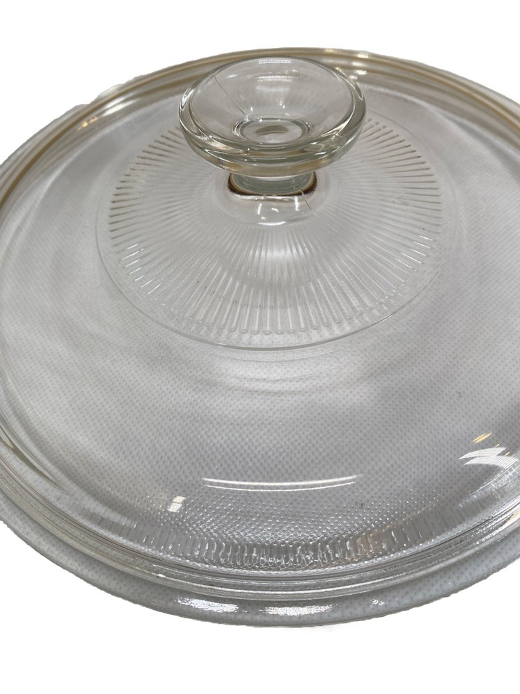 Pyrex (34) G1CA 8 7/8” Outer 8 1/4 Inner Round Glass Lid