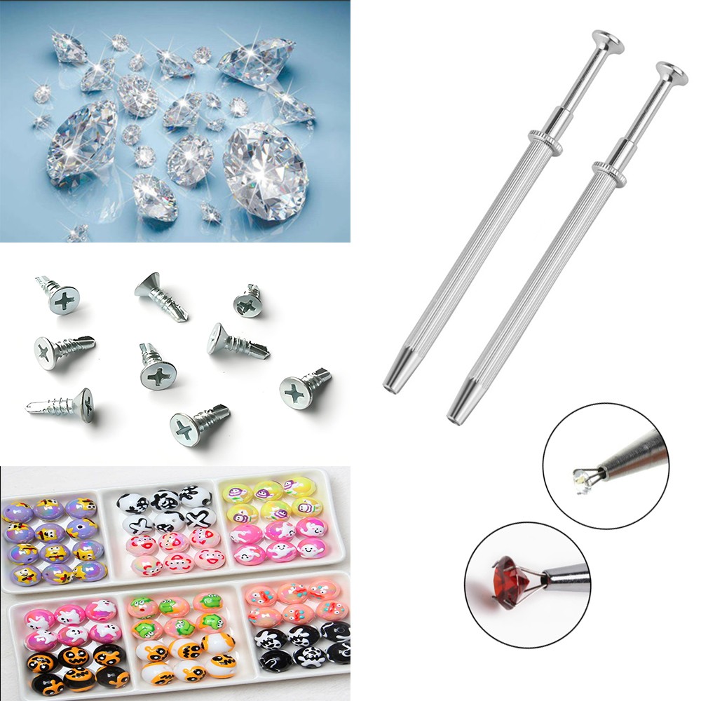 3/4Claw Component Grabber for Electronics, Jewelry, Screws, BGA Chips