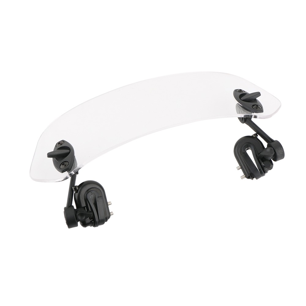Motorcycle Universal Clip On Windshield Wind Screen Deflector Extension Spoiler