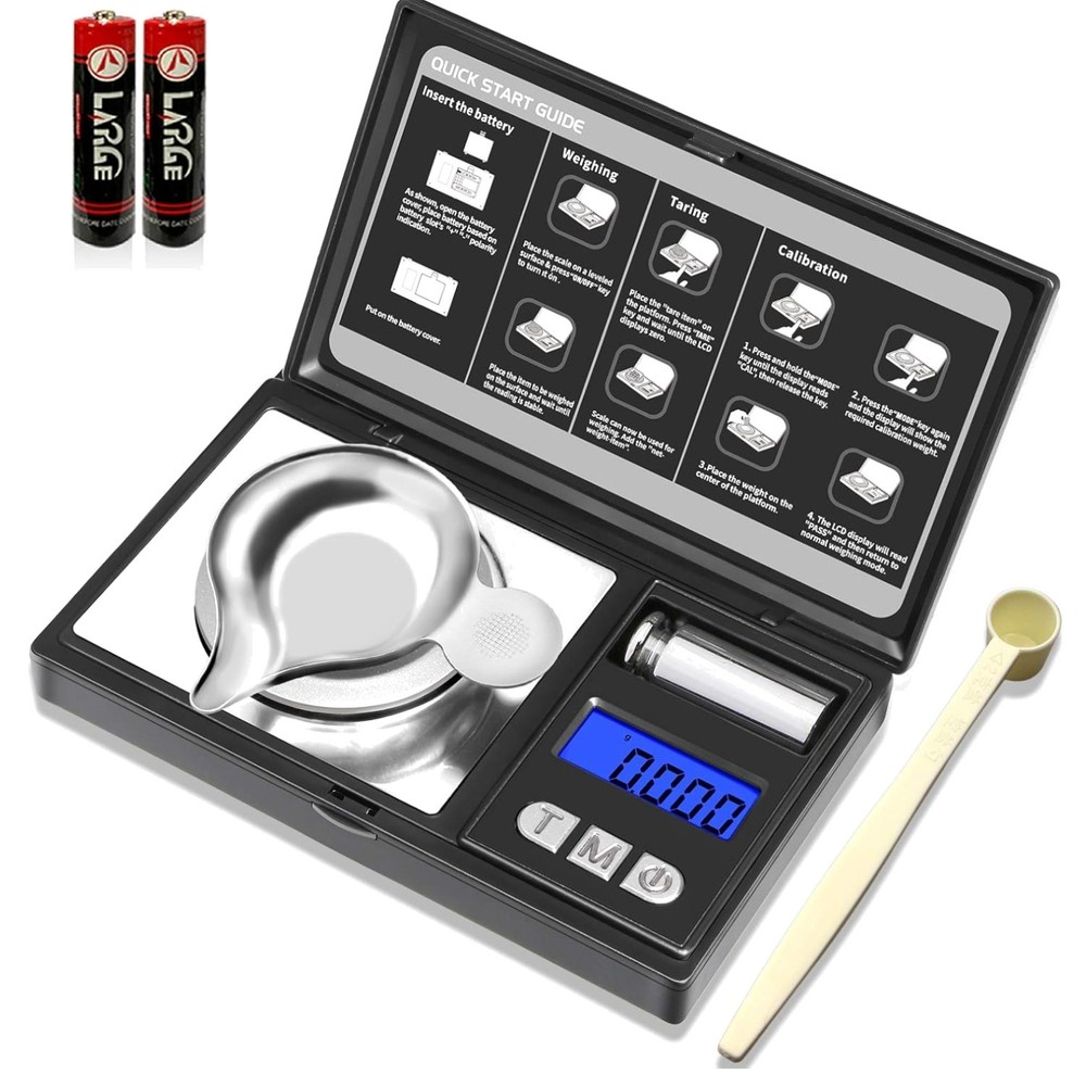 High Precision 50g Micro Gram Scale – Lightweight, Tare Function & Auto-Off