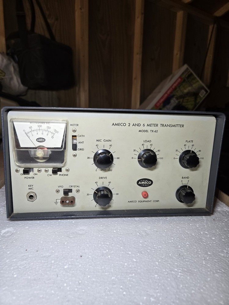 Nice Vintage Ameco Model  TX-62 2 & 6  radio transmitter