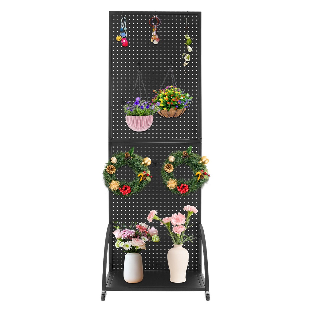 Pegboard Display Stand, Merchandise Display Rack, Retail Pegboard Rack