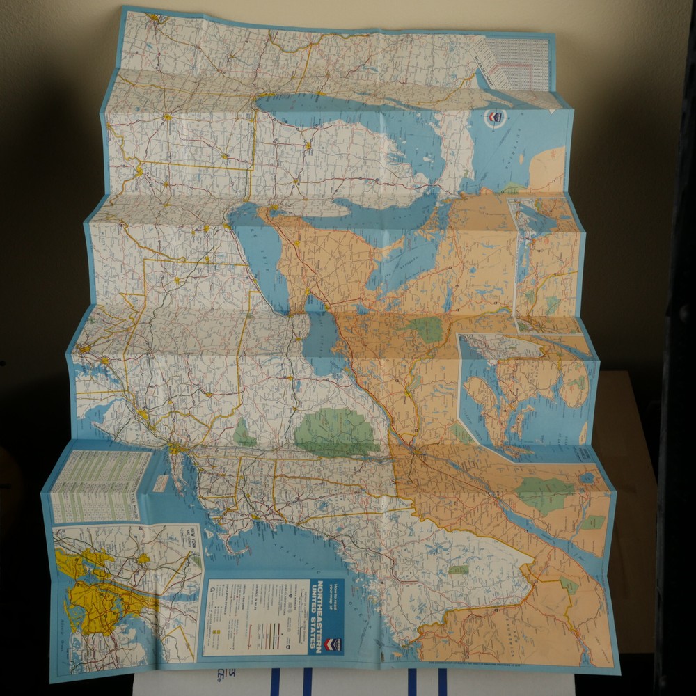 1966 Chevron Eastern United States Map