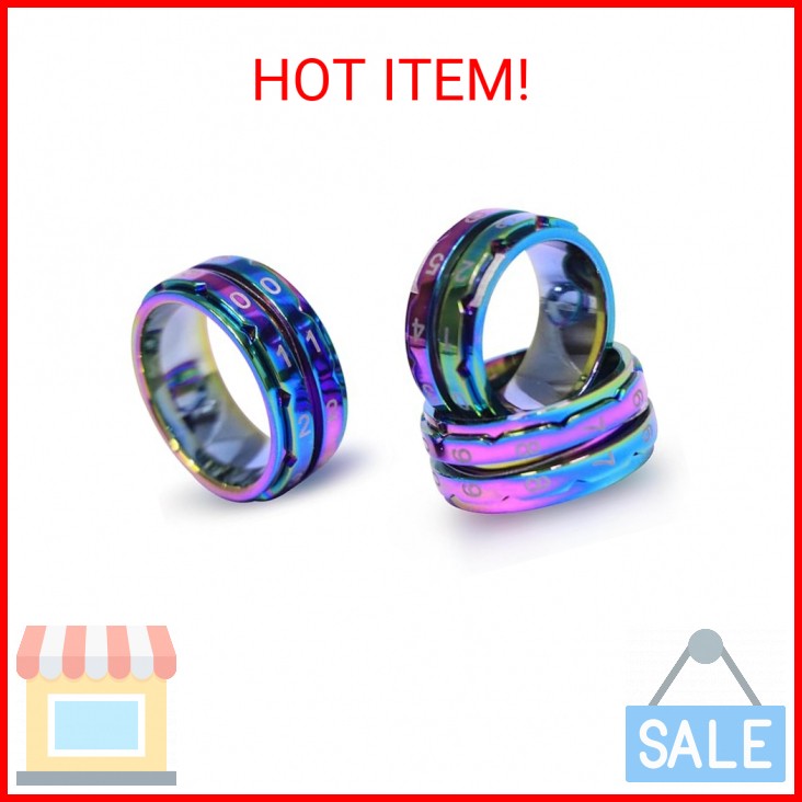 KnitPro Row Counter Ring- Rainbow | Size 12 (21.4mm)